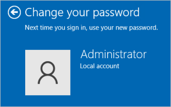 How do I change my administrator password on Windows vServer?
